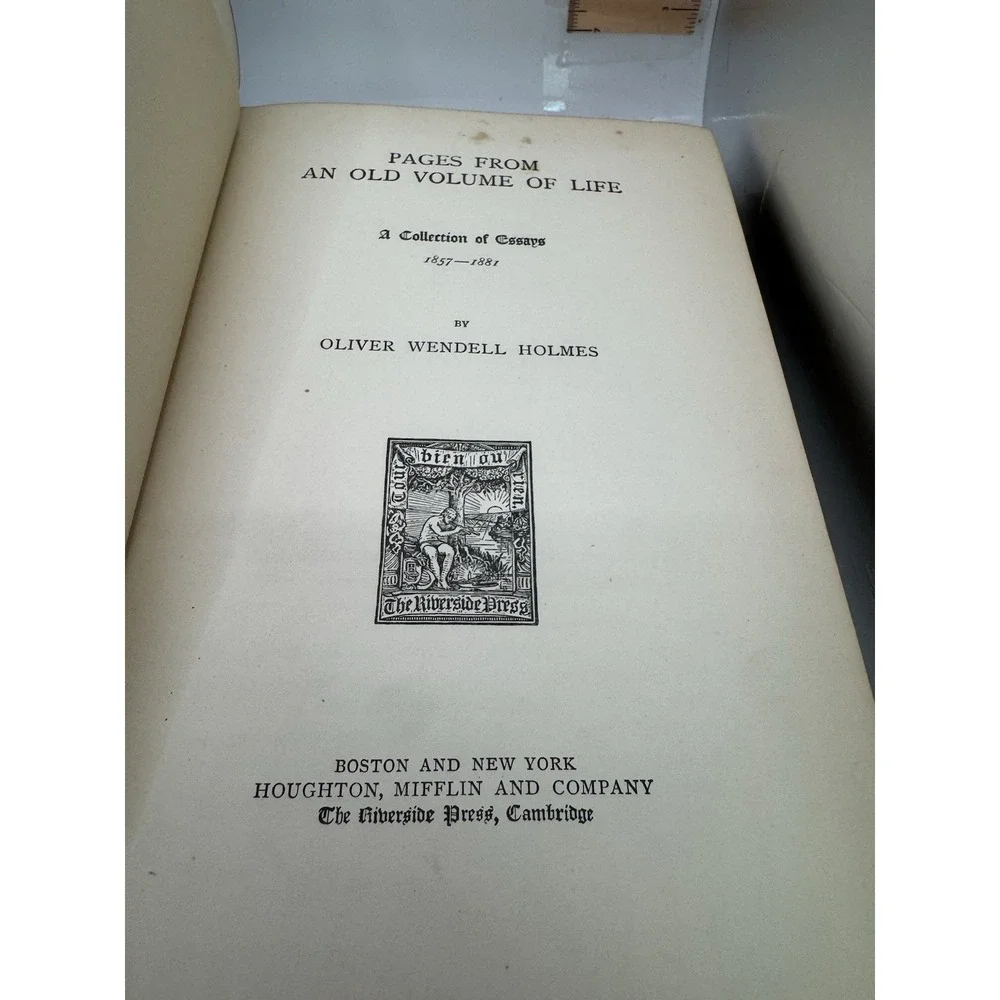Poetical Works of Oliver Wendell Holmes Vol XIII HC 1892